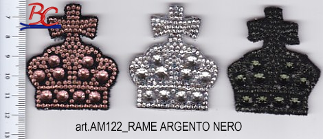 AM122_RAME ARGENTO NERO